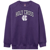 Men's League Collegiate Wear  Purple Holy Cross Crusaders Essentials 2.0 Pullover Sweatshirt