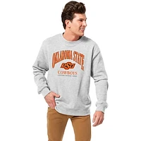 Men's League Collegiate Wear Heather Gray Oklahoma State Cowboys Essentials 2.0 Pullover Sweatshirt