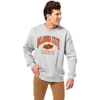 Men's League Collegiate Wear Heather Gray Oklahoma State Cowboys Essentials 2.0 Pullover Sweatshirt