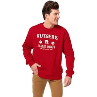Men's League Collegiate Wear Scarlet Rutgers Scarlet Knights Essentials 2.0 Pullover Sweatshirt