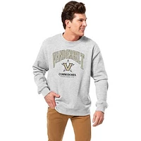 Men's League Collegiate Wear Heather Gray Vanderbilt Commodores Essentials 2.0 Pullover Sweatshirt