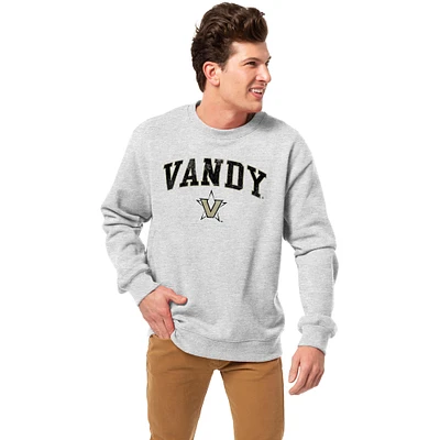 Men's League Collegiate Wear Heather Gray Vanderbilt Commodores Essentials 2.0 Pullover Sweatshirt