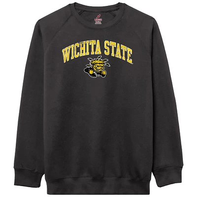 Men's League Collegiate Wear  Black Wichita State Shockers Essentials 2.0 Pullover Sweatshirt