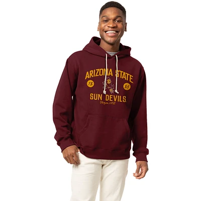 Men's League Collegiate Wear Maroon Arizona State Sun Devils Essentials 2.0 Fleece Pullover Hoodie