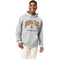 Men's League Collegiate Wear Heather Gray Arizona State Sun Devils Essentials 2.0 Fleece Pullover Hoodie