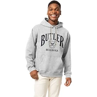 Men's League Collegiate Wear  Heather Gray Butler Bulldogs Essentials 2.0 Fleece Pullover Hoodie