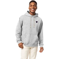 Men's League Collegiate Wear  Heather Gray DePaul Blue Demons Essentials 2.0 Fleece Pullover Hoodie