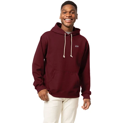 Men's League Collegiate Wear Maroon Mississippi State Bulldogs Essentials 2.0 Fleece Pullover Hoodie