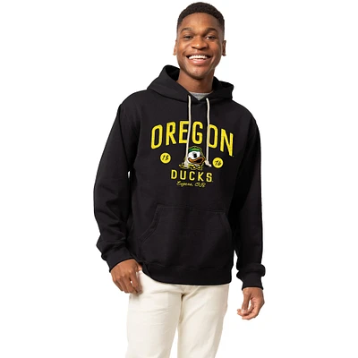 Men's League Collegiate Wear  Black Oregon Ducks Essentials 2.0 Fleece Pullover Hoodie