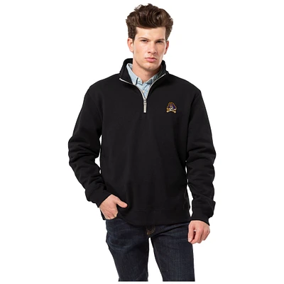 Men's League Collegiate Wear  Black ECU Pirates Essentials Fleece 2.0 Quarter-Zip Jacket