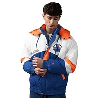 Men's Pro Player  Blue Edmonton Oilers Corner To Full-Snap Jacket