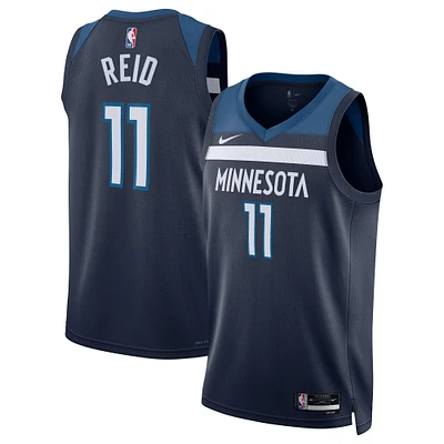 Unisex Nike Naz Reid Navy Minnesota Timberwolves Swingman Jersey - Icon Edition