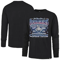 Men's '47  Black Los Angeles Dodgers 2024 World Series Champions Fanatics Exclusive It's Time Long Sleeve T-Shirt