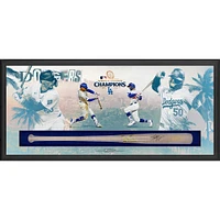 Mookie Betts Los Angeles Dodgers Autographed 2024 World Series Champions Framed Victus Game Model Bat Shadowbox