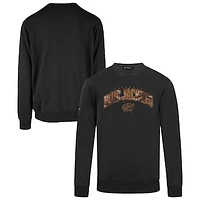 Men's Levelwear  Black Columbus Blue Jackets Pullover Crewneck Sweatshirt