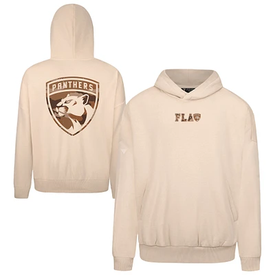 Men's Levelwear  Khaki Florida Panthers Pullover Hoodie