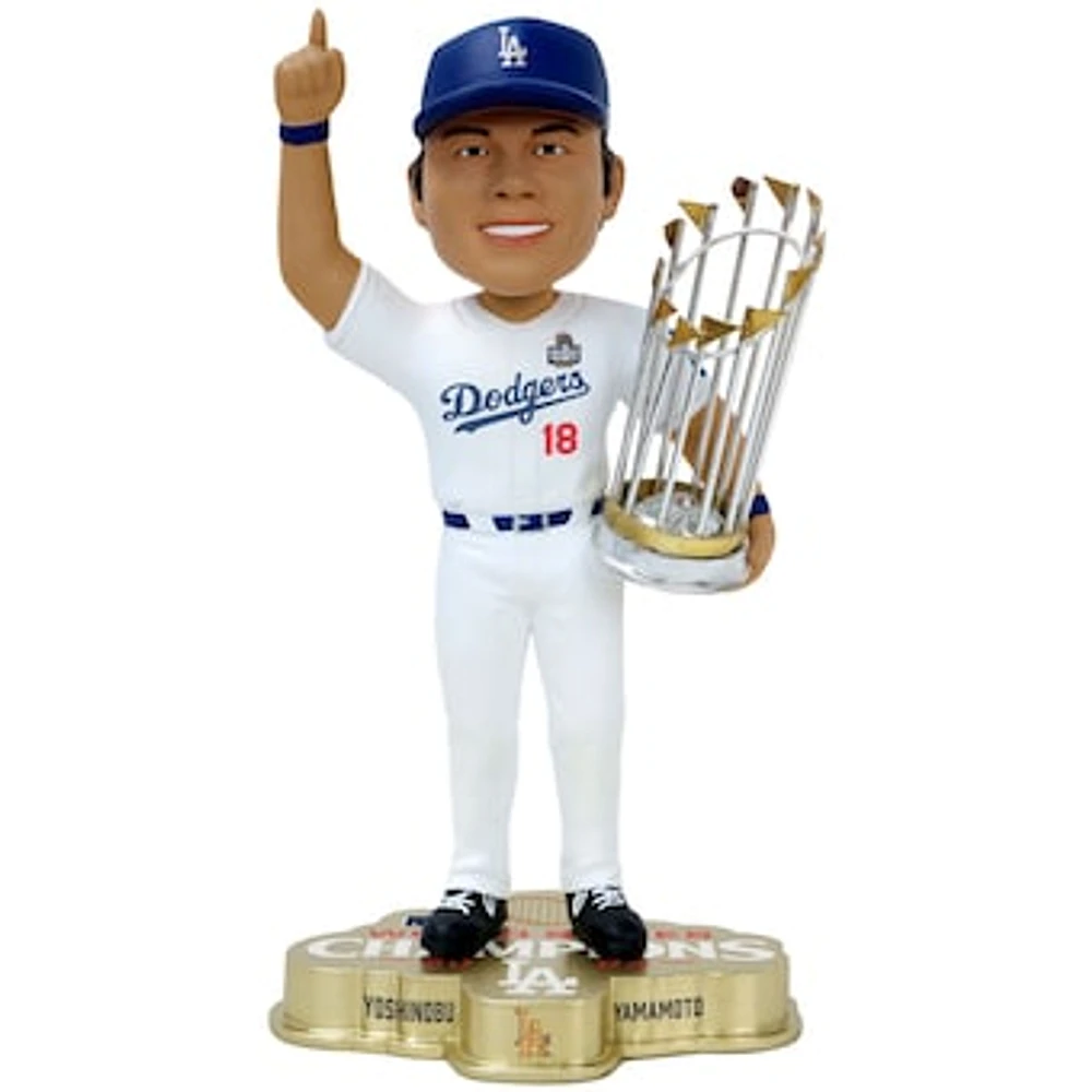 FOCO Yoshinobu Yamamoto Los Angeles Dodgers 2024 World Series Champions Fanatics Exclusive 8" Bobblehead