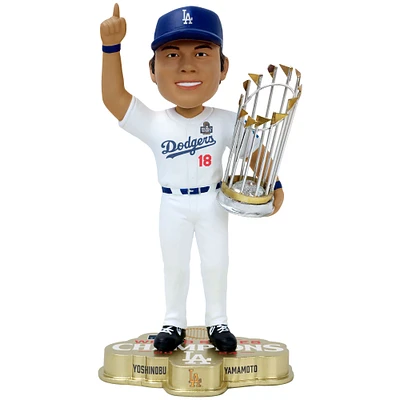 FOCO Yoshinobu Yamamoto Los Angeles Dodgers 2024 World Series Champions Fanatics Exclusive 8" Bobblehead