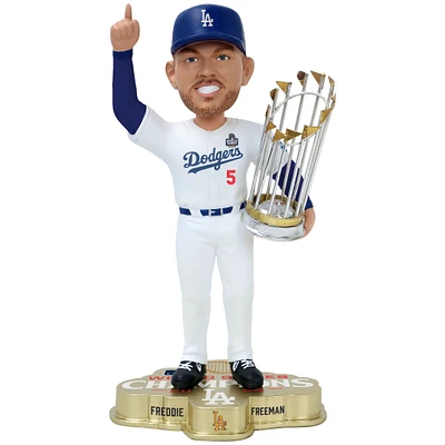 FOCO Freddie Freeman Los Angeles Dodgers 2024 World Series Champions Fanatics Exclusive 8" Bobblehead