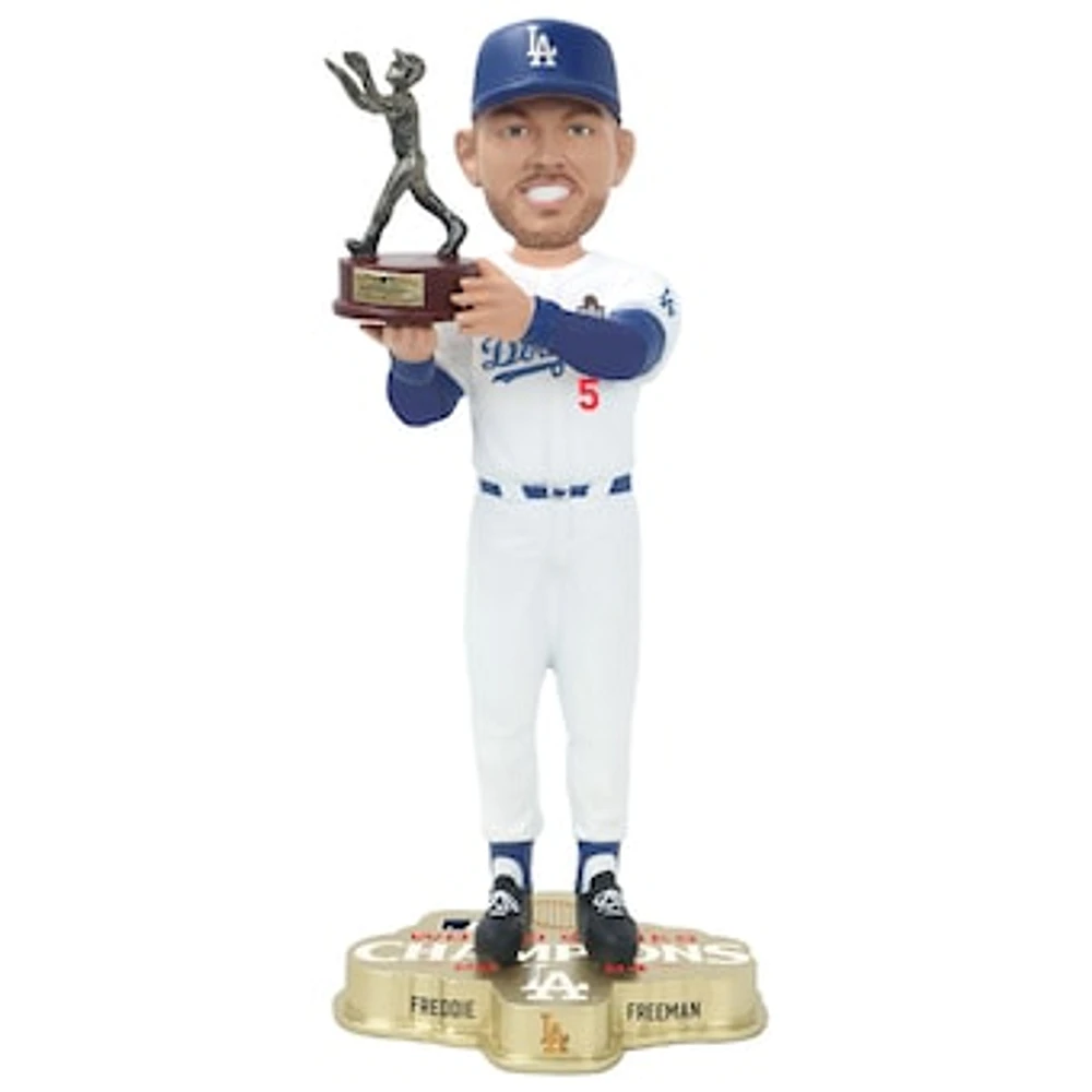 FOCO Freddie Freeman Los Angeles Dodgers 2024 World Series Champions MVP Fanatics Exclusive 10" Bobblehead