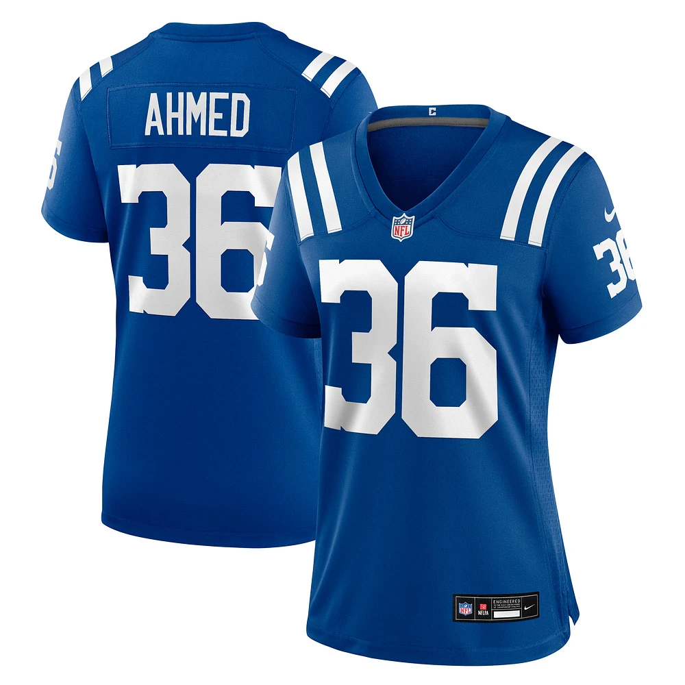 Women's Nike Salvon Ahmed  Royal Indianapolis Colts Team Game Jersey