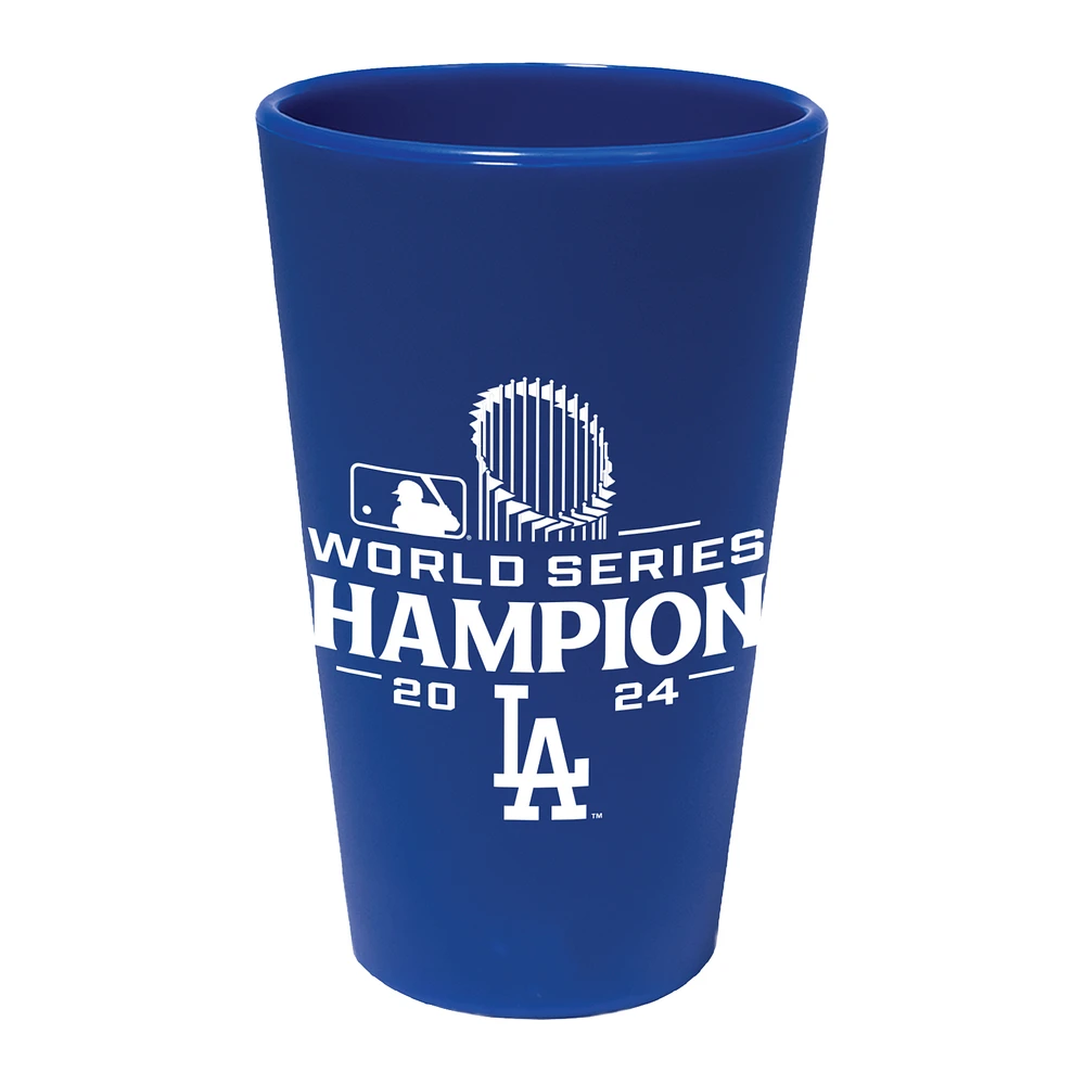 WinCraft Los Angeles Dodgers 2024 World Series Champions 16oz. Silicone Pint Glass