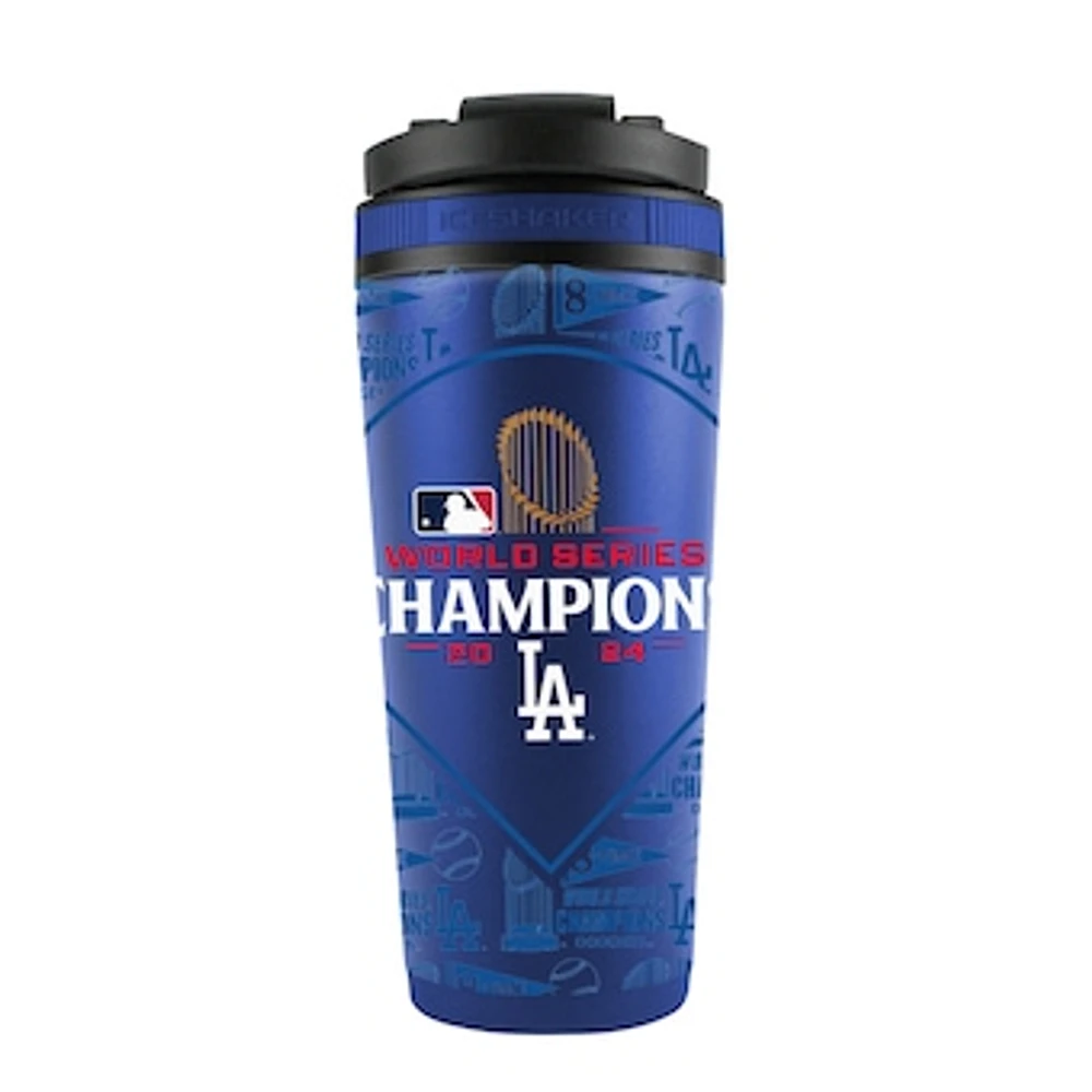 WinCraft Los Angeles Dodgers 2024 World Series Champions 26oz. Stainless Steel Ice Shaker Blender Bottle