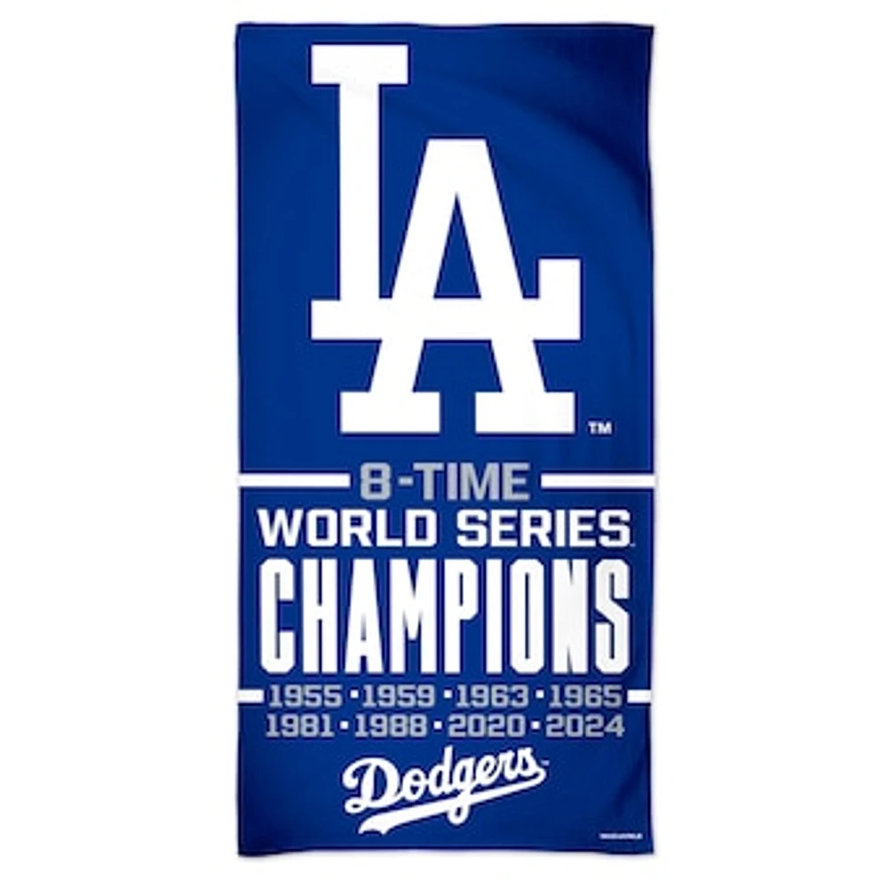 WinCraft Los Angeles Dodgers 8-Time World Series Champions 30" x 60" Spectra Beach Towel