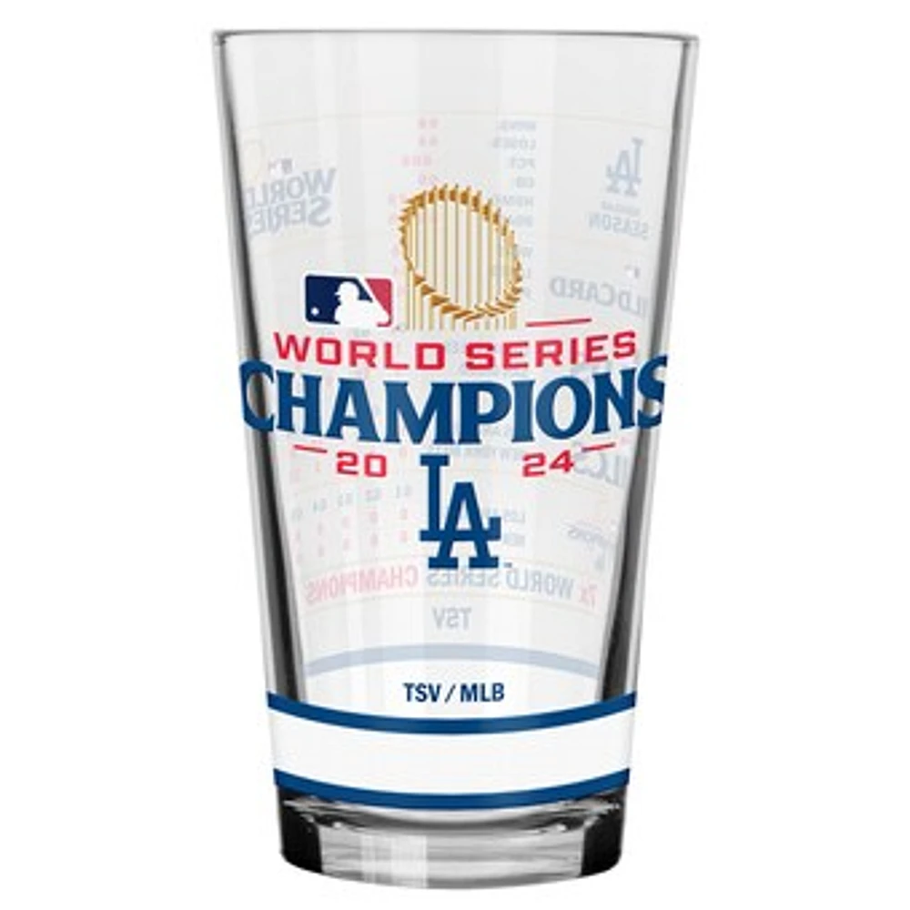 Los Angeles Dodgers 2024 World Series Champions 16oz. Stats Mixing Glass