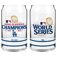 Los Angeles Dodgers 2024 World Series Champions 2-Pack 16oz. Can Glass Set