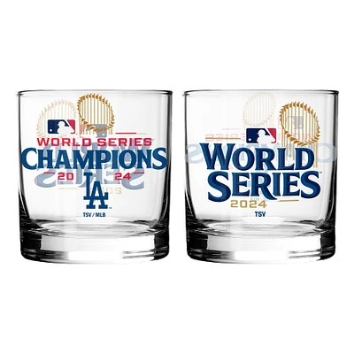 Los Angeles Dodgers 2024 World Series Champions 2-Pack 10oz. Rocks Glass Set