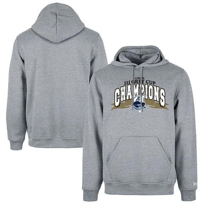 Men's New Era Gray Toronto Argonauts 111th Grey Cup Champions Locker Room Pullover Hoodie