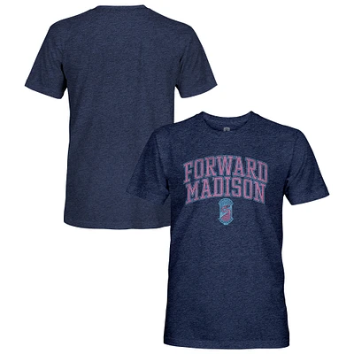Men's 1863FC  Navy Forward Madison FC Vintage Tri-Blend Short Sleeve T-Shirt