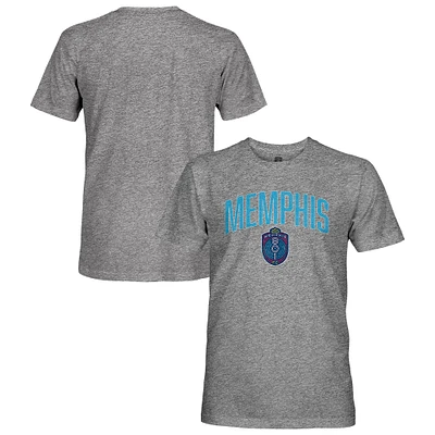 Men's 1863FC  Heather Gray Memphis 901 FC Vintage Tri-Blend Short Sleeve T-Shirt