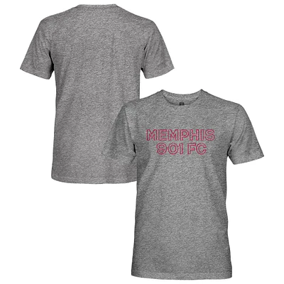 Men's 1863FC Heather Gray Memphis 901 FC Vintage Tri-Blend Short Sleeve T-Shirt