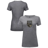 Women's 1863FC Heather Gray Birmingham Legion FC Color Badge Tri-Blend T-Shirt