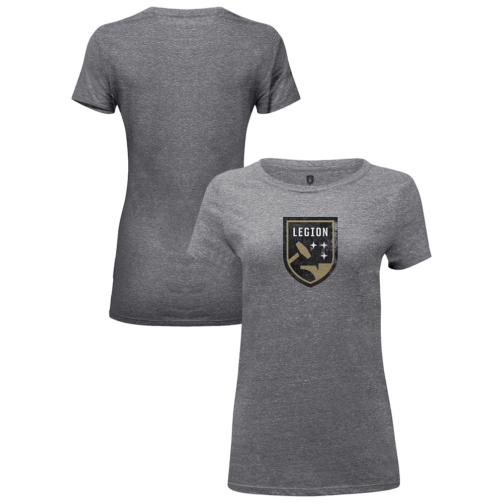 Women's 1863FC Heather Gray Birmingham Legion FC Color Badge Tri-Blend T-Shirt