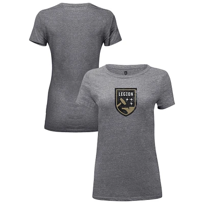Women's 1863FC Heather Gray Birmingham Legion FC Color Badge Tri-Blend T-Shirt