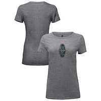 Women's 1863FC Heather Gray Las Vegas Lights FC Color Badge Tri-Blend T-Shirt