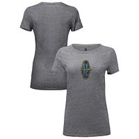 Women's 1863FC Heather Gray Las Vegas Lights FC Color Badge Tri-Blend T-Shirt