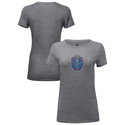 Women's 1863FC Heather Gray Memphis 901 FC Color Badge Tri-Blend T-Shirt