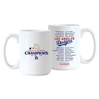 Los Angeles Dodgers 2024 World Series Champions Two-Pack 15oz. Roster Sublimated Mug Set