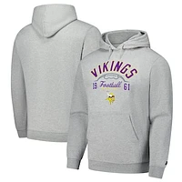 Men's Starter  Heather Gray Minnesota Vikings Pullover Hoodie