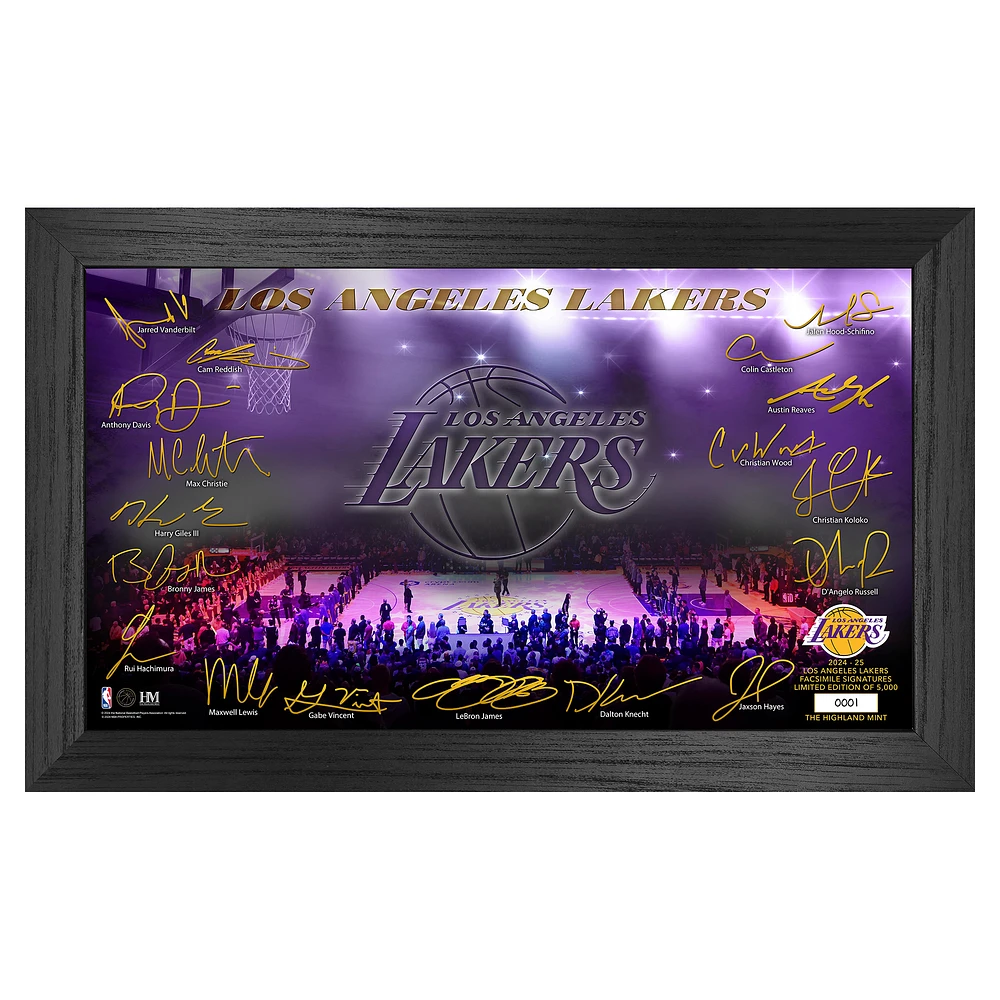 Highland Mint  Los Angeles Lakers Signature Court Print