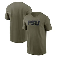 Men's Nike Olive Penn State Nittany Lions Primetime Logo Performance T-Shirt