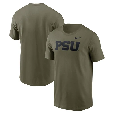 Men's Nike Olive Penn State Nittany Lions Primetime Logo Performance T-Shirt