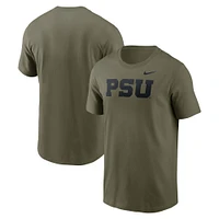 Men's Nike Olive Penn State Nittany Lions Primetime Logo Performance T-Shirt
