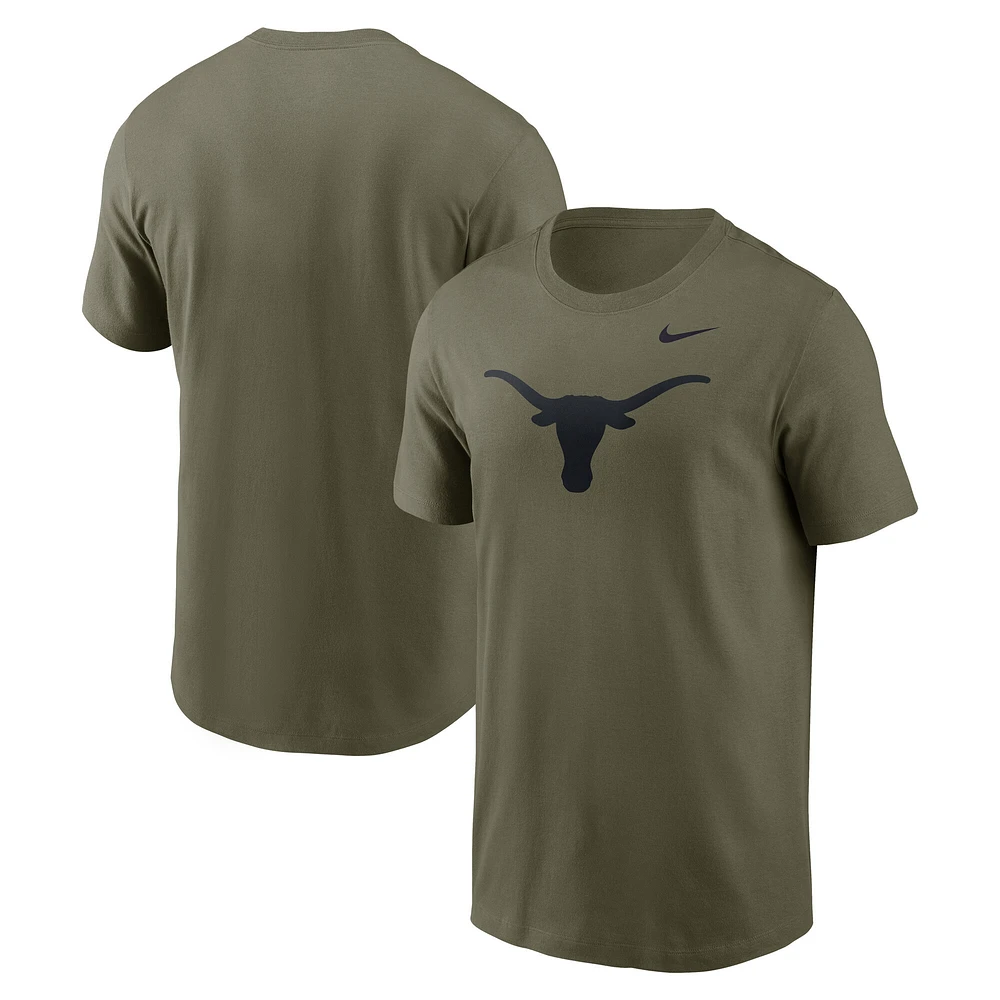 Men's Nike Olive Texas Longhorns Primetime Logo Performance T-Shirt
