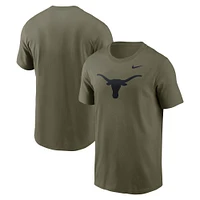 Men's Nike Olive Texas Longhorns Primetime Logo Performance T-Shirt