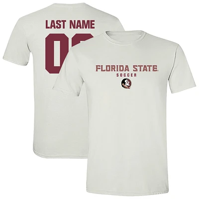 Unisex  White Florida State Seminoles Collegiate Women's Soccer NIL Pick-A-Player T-Shirt